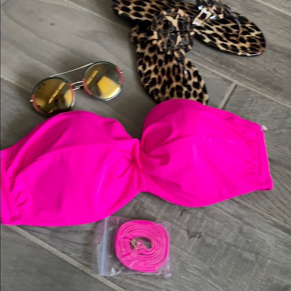 Victoria Secret Hot Pink Staples Bikini 👙 Top